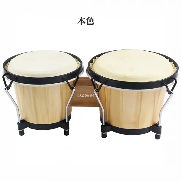 실로폰 6inch+7inch본고북 아프리카 북 BONGO북 아동 조기교육 타악기, T02-원목색