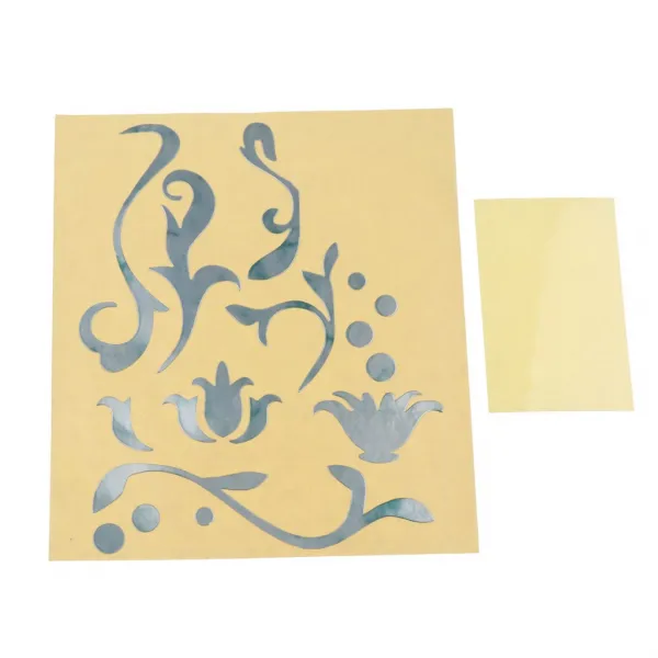 Zeyuan 기타 바디 주축 용 내구성 Diy 꽃 패턴 스티커 데칼