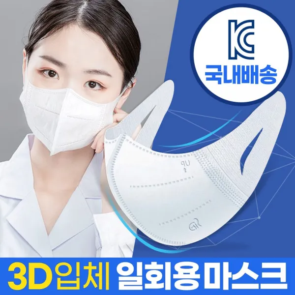 신성나라 귀안아픈 3D 입체 마스크 일회용 50매 성인용 화이트 여름용 덴탈 숨쉬기편한 새부리형, 50매입, 1박스