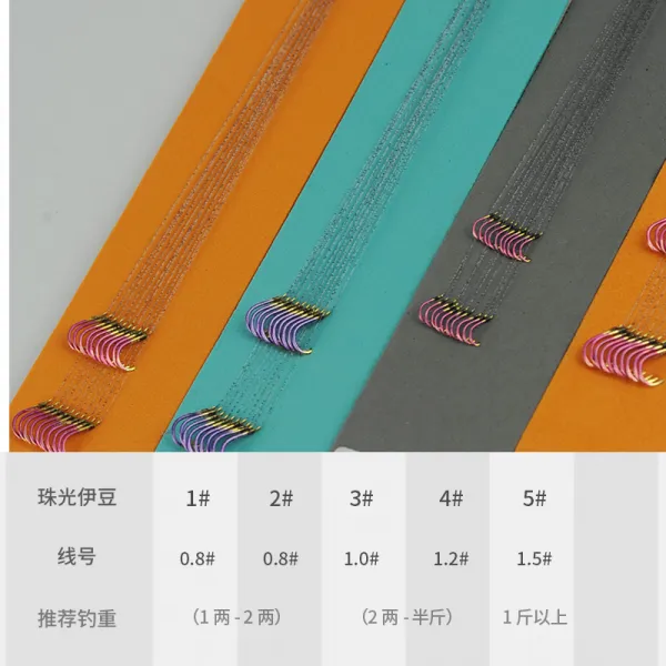 얼룩 방지 꼬임 낚시 낚싯바늘 전량 안달 물고기 이세니 묶기 완성품 실 두줄 이즈, 8번