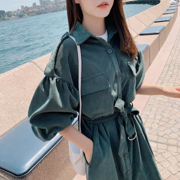 레이첼마켓 원피스 코듀로이 코트 절보 BP85138