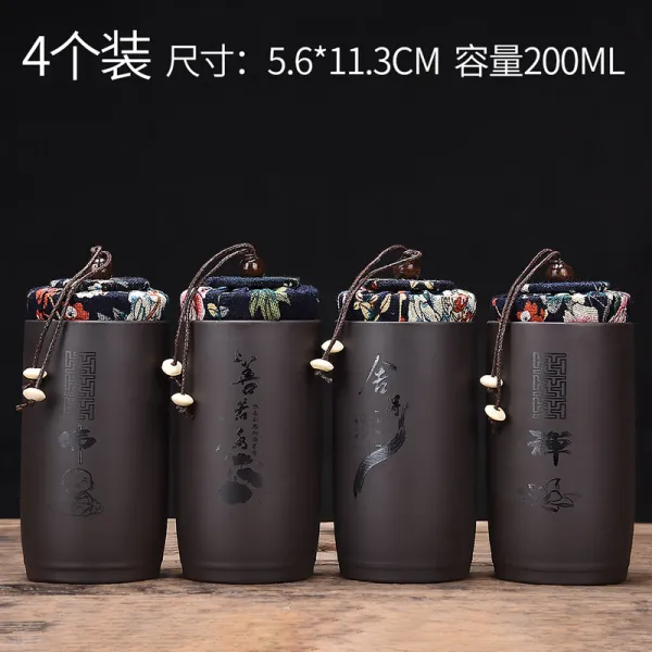 호봉 자사 차통 작은 보이 저장탱크 매란죽국화 방조 다관 쿵푸 다기 다도 부품, 자사 차단지 커버 조4룩