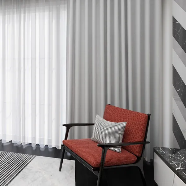 스프랑게리 수입커튼 Sunpathie 노르딕 가볍게 사치한 고정밀 두꺼운 전차광 천 방음 솔리드 무지 간소한 기풍 습엽형 미터당 의 가격 （치다 1미