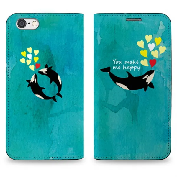  바보사랑 아이폰6s플러스_가죽다이어리커버_범고래.blue Sea