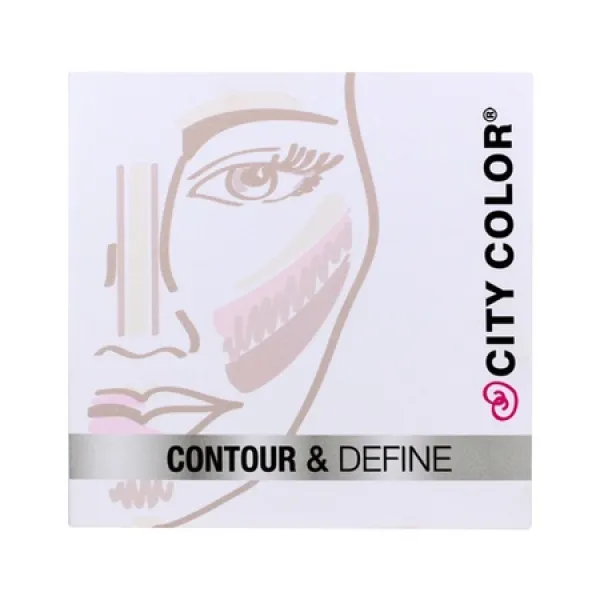 City Color Cosmetics 도시 색상 등고선 팔레트 정의 - 4가지 색조 PROD700003564, 상세 설명 참조0, One Color