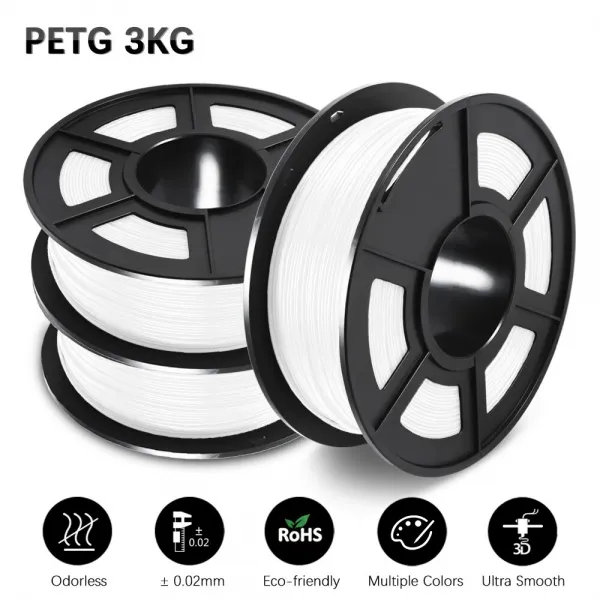 3D 인쇄 필라멘트를 위한 PETG 필라멘트 플라스틱 3KG 탄소 PLA 플라스틱 3D 인쇄 필라멘트 좋은 강인성 물자