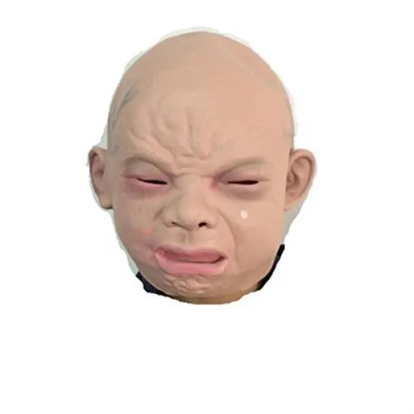 리얼 마스크 아기 우는 아기 마스크 쓰고도 변장 ​​코스프레 상품 2016 년 섣달 그믐 과학 박사 24시 웃지 마 연회 할로윈 파티