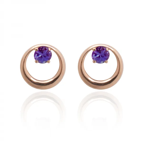 14k 02월 하현달 귀걸이