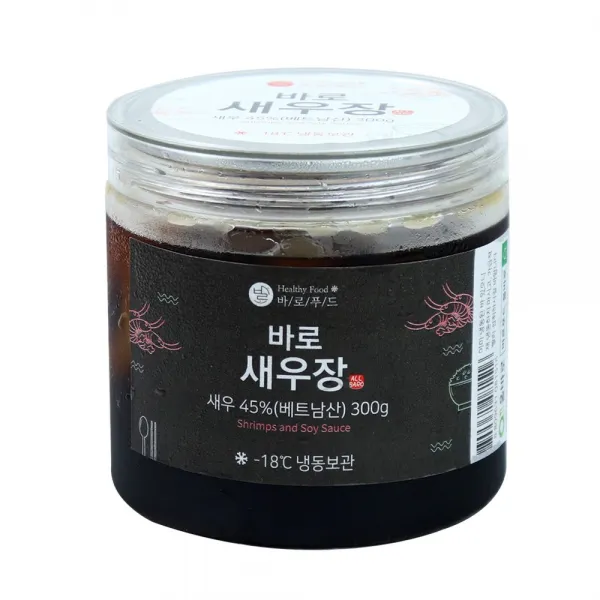 바로푸드 올바로 일식 셰프 특제 간장 깐 새우장 300g 1통 2통 3통, 1개