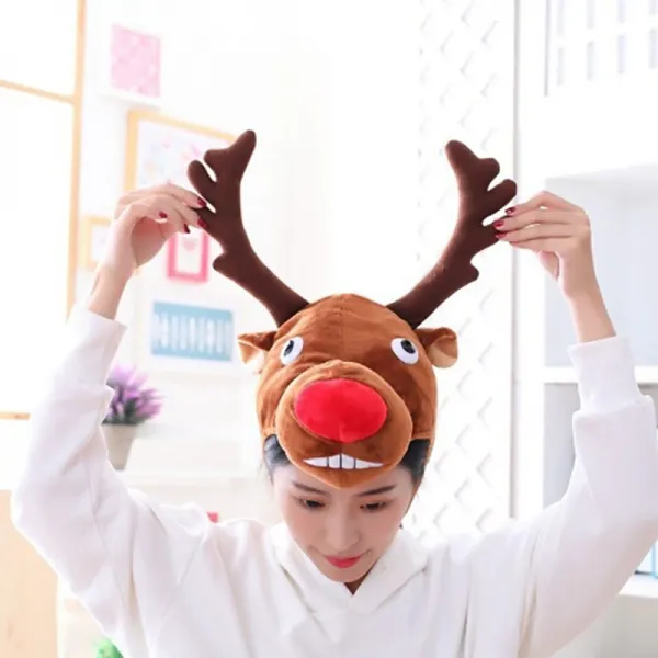 크리스마스모자 루돌프모자 루돌프귀마개 산타 파티