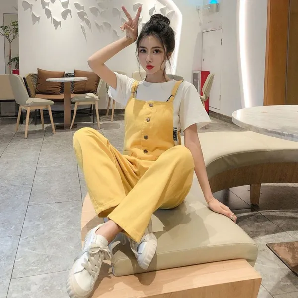 비밀의성 롤업포인트 캐주얼 트윈룩 데일리팬츠