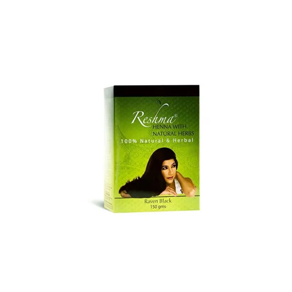 Reshma Beauty 헤나 헤어 컬러 순수 천연 염색약 허브의 장점 포함 레이븐 블랙 1개 팩, Raven Black