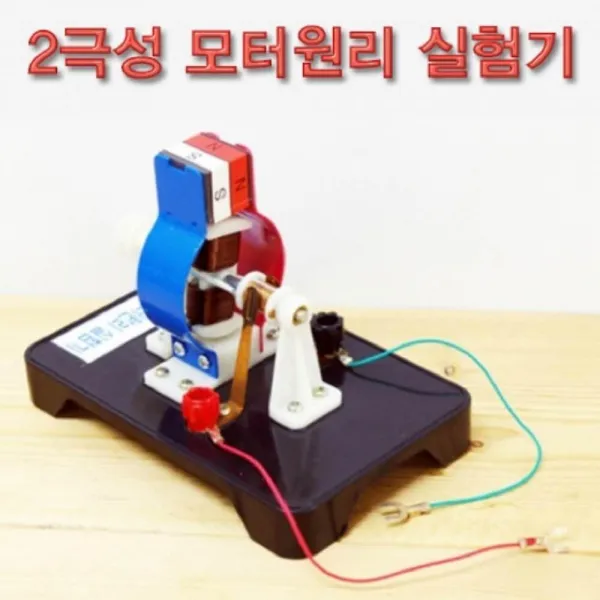 [이클라쓰] 2극성 모터원리 실험기 과학키트 과학키트 교구 유치원 어린이집 과학키트 교구 만들기세트