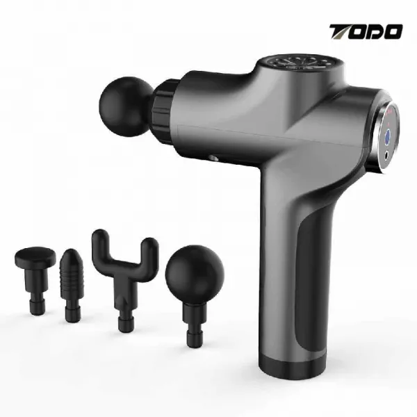 TODO 마사지건 근막 건 근육 이완 다리 허리 발 경추 마사지 총 진동 A-606 B-605, B-605 검은색