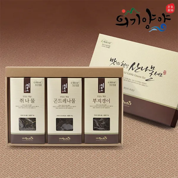 [의기양양] 자연이주는 건강함 산나물 3종세트, 단품
