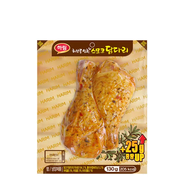 하림 허브 스모크 닭다리130gx10개/훈제치킨 북채 봉, 스모크 닭다리 130gx10개_111212x10