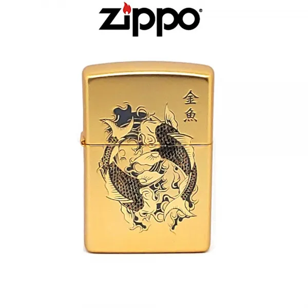 ZIPPO 지포 GOLD FISH GD 물고기 금붕어 라이터 USA 선물 한강사