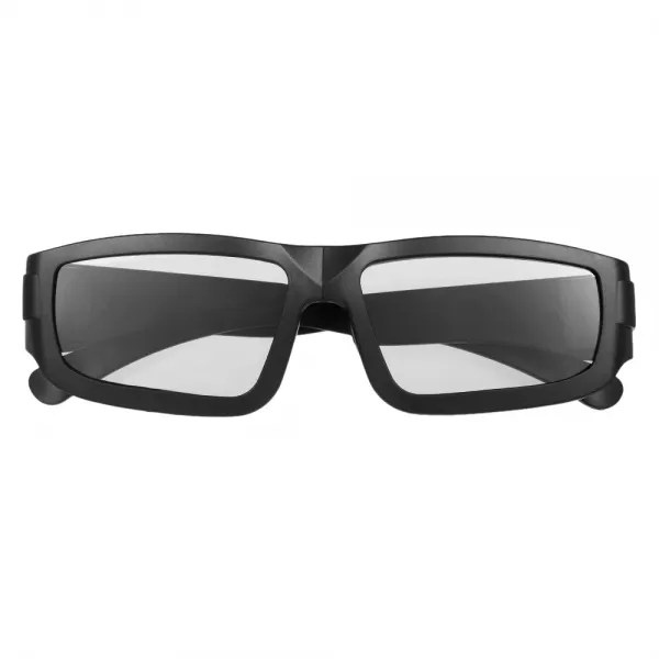 수동적 인 3D 유리 소니 Panasonic를위한 극화 된 텔레비젼 진짜 D 3D 영화관을위한 원형 극화 된 렌즈, Black-15cm