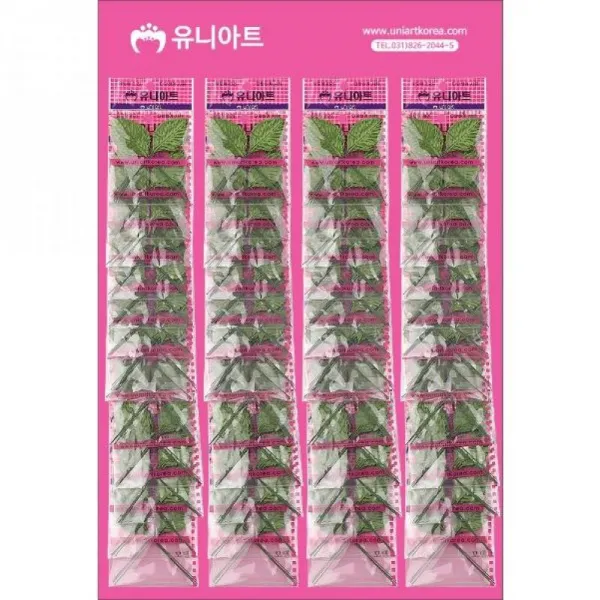 유니아트 500 나뭇잎 x50개 대량 꾸미기재료 모음 꾸미기교육 판 잎