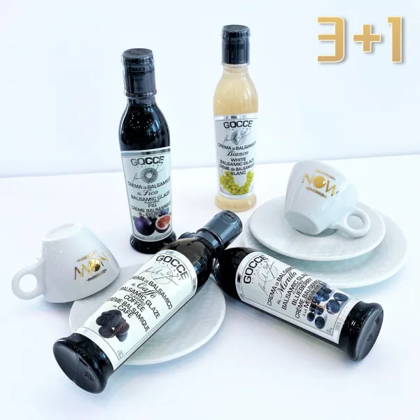 [3+1] 발사믹식초 글레이즈 6종 220g (3개 1개 랜덤발송), 클래식, 화이트, 무화과