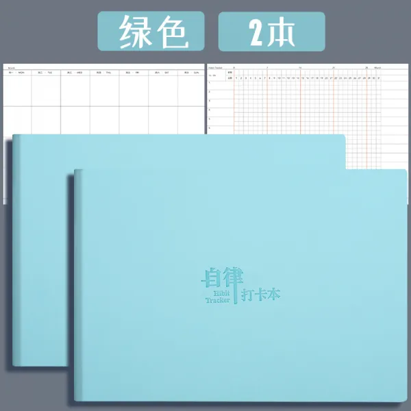자율 카드 본매일 학생 일정 습관 기르다 타임 관리 스케줄러 TODOLIST월주 후덕 샤프트 기록함 공부 스터디 연구함, 2본 그린