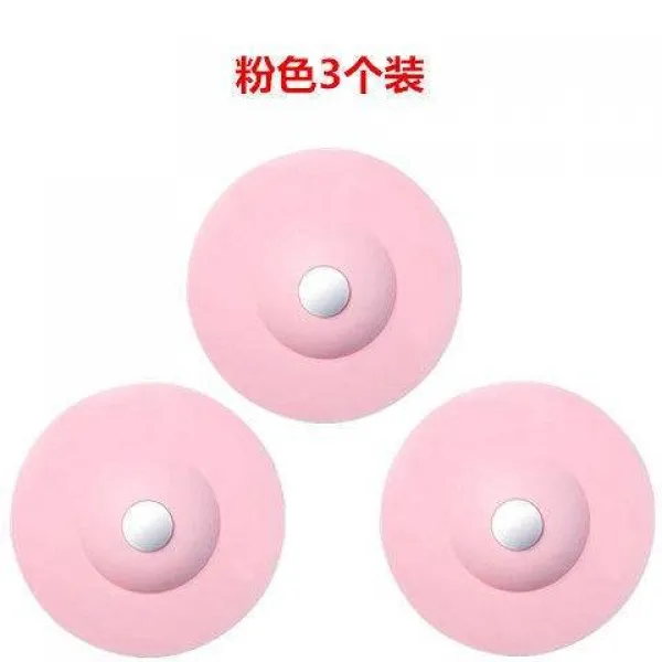 프렌드영 화장실악취제거 지루 기 뒷맛이 개운치 않다 탈취 벌레 주방 키친 밀대봉 실리콘 배수구, _바칸디핑크 （3개입 ）_