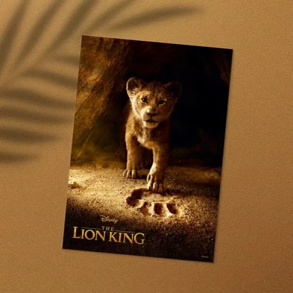  바보사랑 디즈니 인테리어 포스터 라이온킹 라이브 액션 포스터 5종 라이브액션3번