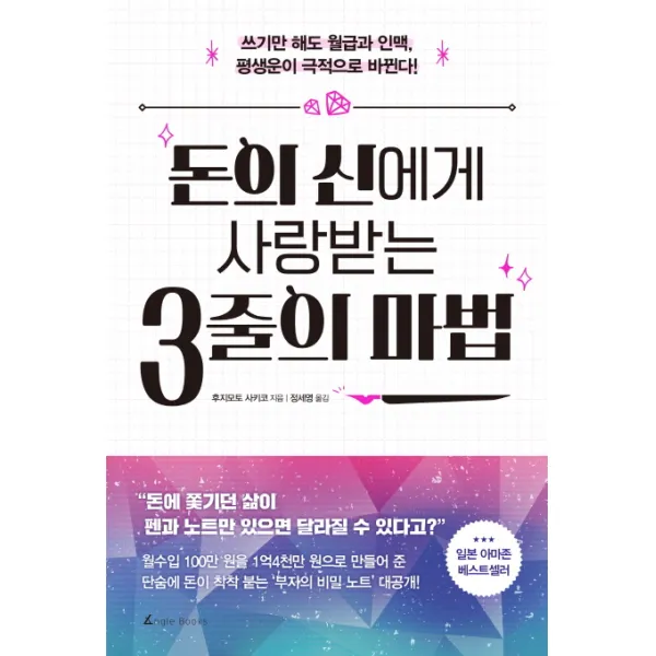 돈의 신에게 사랑 받는 3줄의 마법:쓰기만 해도 월급과 인맥 평생운이 극적으로 바뀐다!, 앵글북스