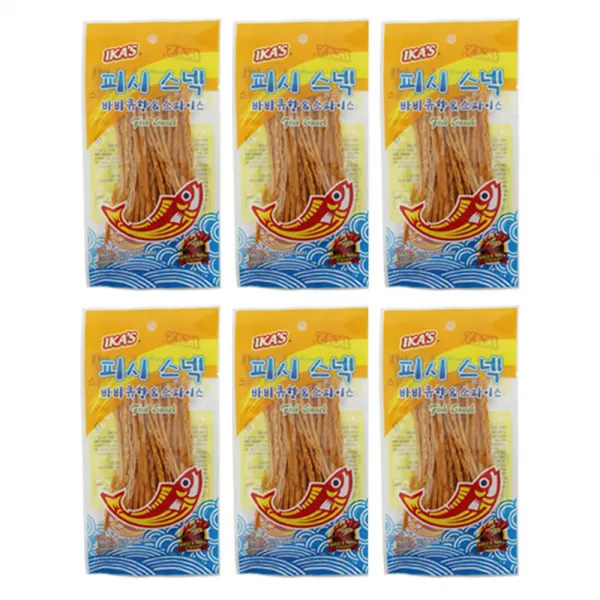 피시 스넥 바비큐향 앤 스파이스맛, 15g, 6개