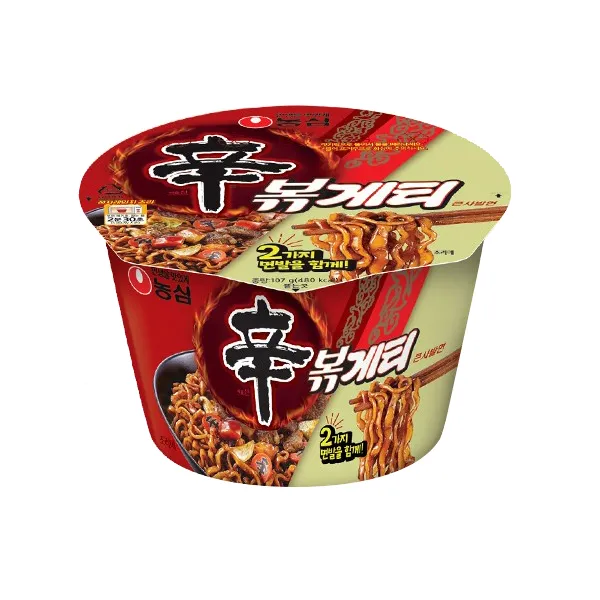 농심 신볶게티 큰사발 107g x 4개, 상세페이지 참조