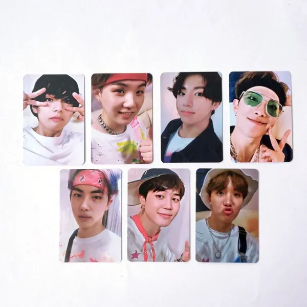 Kpop 7 개/대 방탄 소년 5th Muster Magic Shop Dvd Lomo 카드 Photocard 정국 지민 진 스가 J Hope 팬 컬 01 Boys