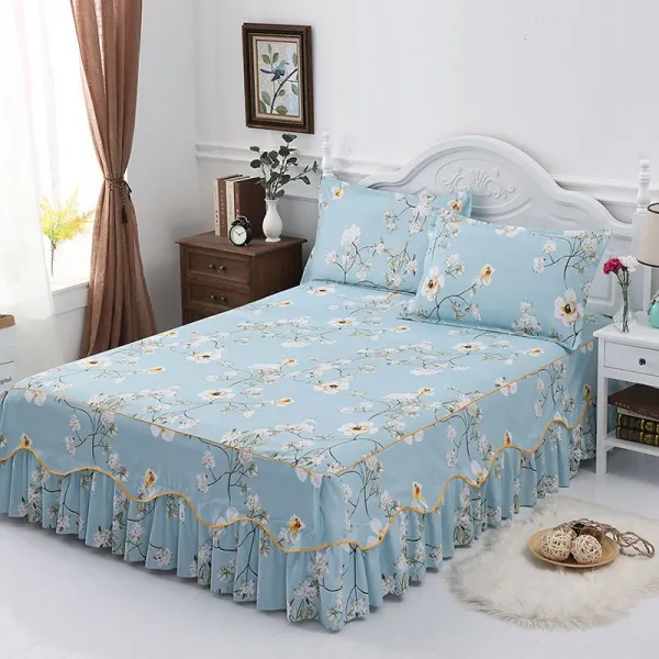 침대커버 공주 싱글 더블플레이 S변한판 파우치 ., C06-100-200cm
