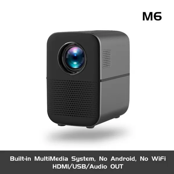 진짜 텔레비젼 M6 가득 차있는 HD Led 영사기 4000 루멘 Bluetooth HDMI USB 1080p 휴대용 영화관 Proyecto, 01 M6_01 CHINA