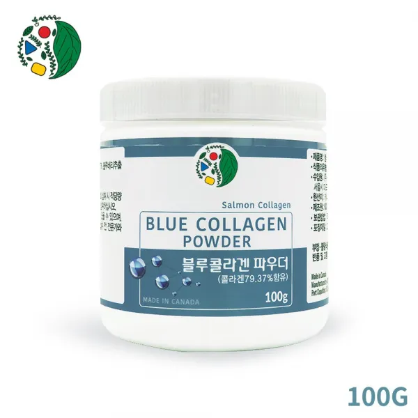 U-PICK LAND 캐나다 저분자 어류 연어 콜라겐 농축 분말 파우더 펩타이드 다량 수용성 블루콜라겐 100mg 흡수율 좋은, 3통, 100g