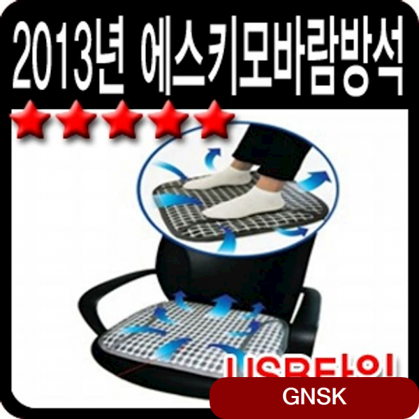 동일하이테크 2013년 에스키모바람방석 USB타입 앞자리방석 차량용 차량방석 뒷자리방석 ehoa, 1개, 상세페이지참조()