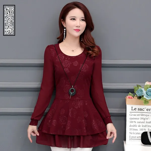 Yagunai 여성 러블리 데일리룩 쉬폰블라우스 46480215