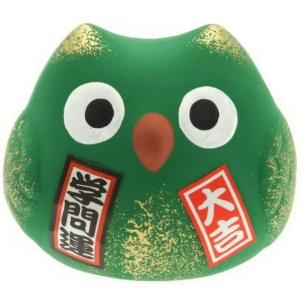 Kotobuki Fukuro Owl Charm Gakumon-un 소장 가치 입상 학업 성취도 녹색, 단일상품