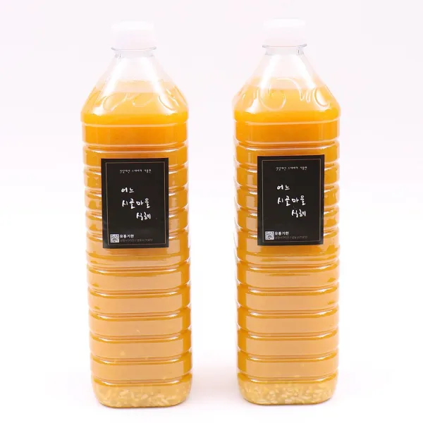 [어느시골마을식혜] 수제 무설탕 단호박 식혜, 2병, 1.5L