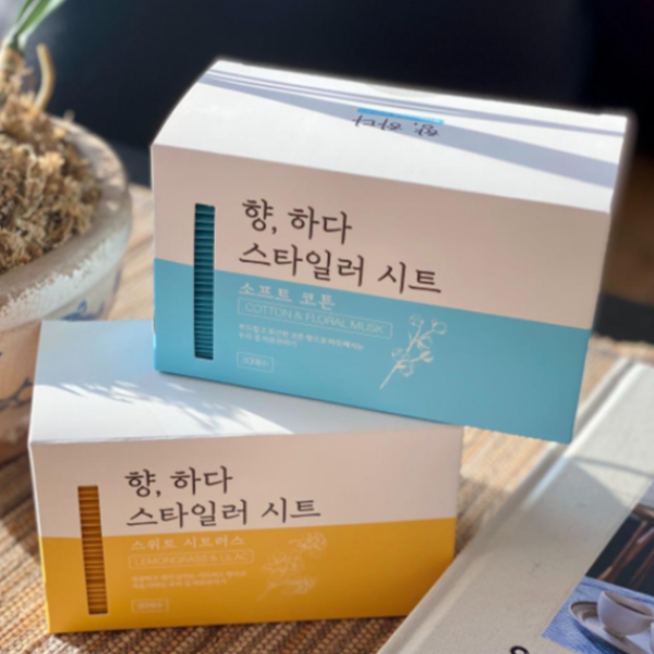 향하다 스타일러 시트 의류관리기 전용 에어드레서 냄새 제거 향기 개별포장, 스위트 앤 시트러스