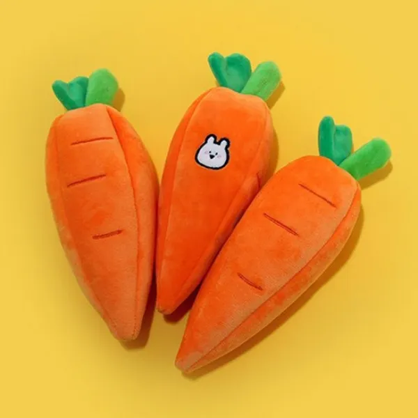 오버액션토끼 당근 봉제 인형 필통, 상세설명 참조, 없음