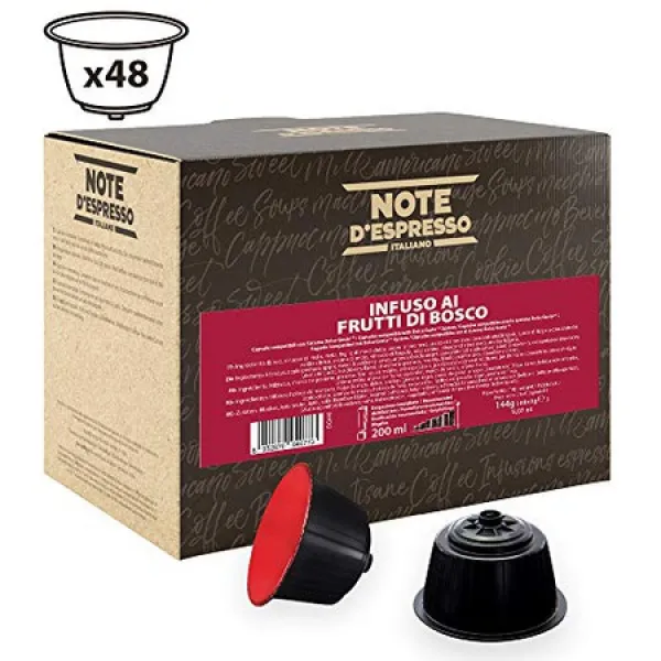 참고 dEspresso Note DEspresso Red Forrest Fruit Infusion Nescafe 및 Doce Gusto 캡슐 기계와 독점적, One Color_Red forest fruit 48, One Color_Red forest fruit 48, 상세 설명 참조0