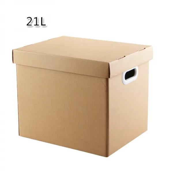 접는 종이 수납함 큰 번호는 뚜껑 옷 정리함 학생 서적 서류 정리 종이 상자 물증함 211 L 33*25*26cm, 상세페이지 참조