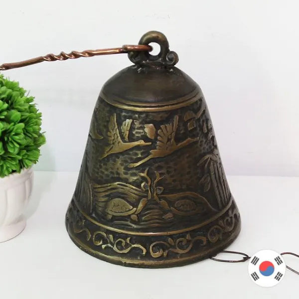 [천삼백케이] [선도아트] 불로장생 십장생 중형 풍경종 SBW-504 동공예품 국내제조, 상세 설명 참조