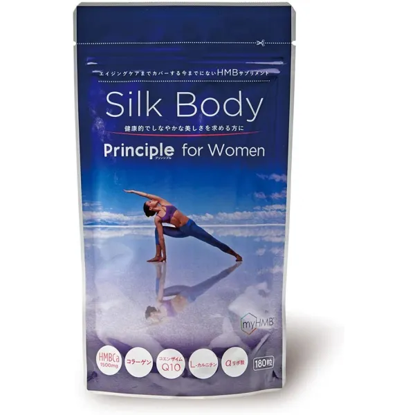 예상수령일 2-6일 이내 주식회사적인 원칙 Silk Body (실크 바디) 에이징 케어 HMB 보충 1 개월 분 (180, 상세 설명 참조0, 상세 설명 참조0