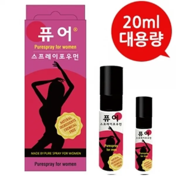 기타 독일정품 퓨어스프레이 포우먼 20ml 고급여성청결제 와이존케어 윤활제 성감대 흥분스프레이 y존케어, 1개