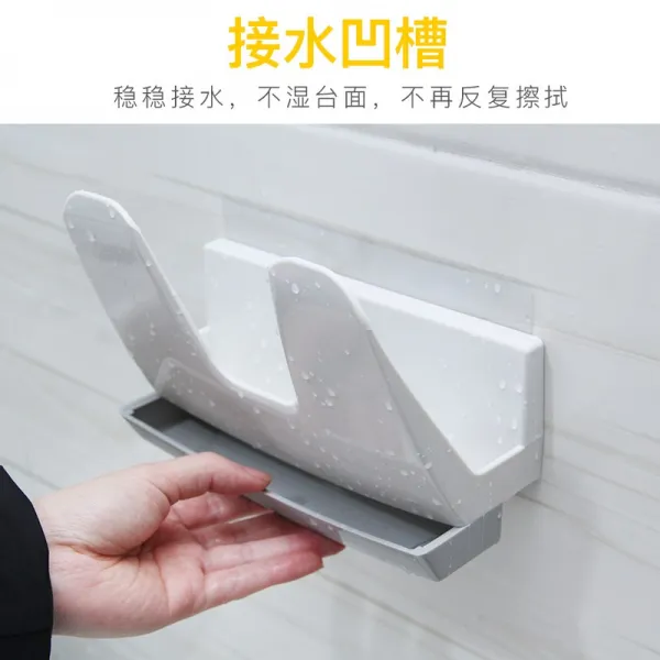 벽선반 냄비뚜껑걸이 벽걸이 펀칭불필요 주방 국다용도 대접수반 물빠짐 상치 물품수납 선반, T01-화이트