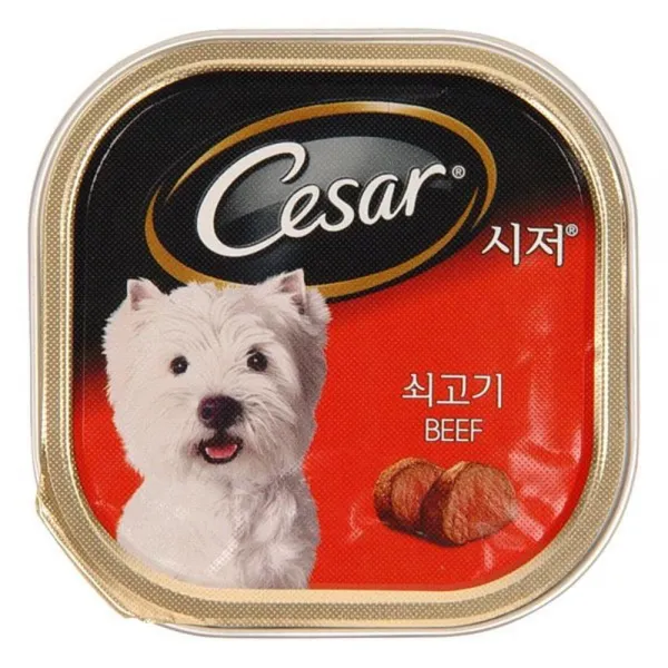 5살 말티즈 보조사료 습식 비프캔 2개 애견인 중형견
