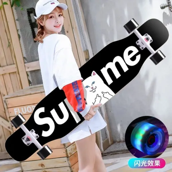 해외상품 스케이트보드 롱보드 보드 여자 전문 보드 초학자 주니어 학생 듀얼 보드 25230 옵션14