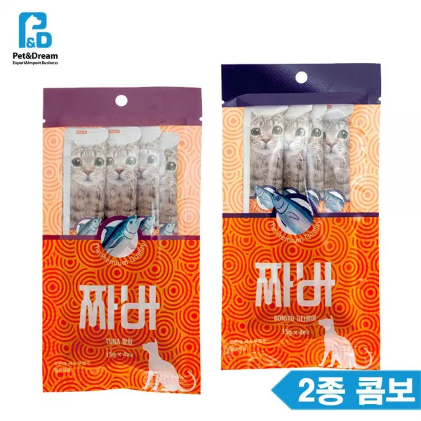 장건강 참치가다랑어 Combo 캣 주전부리 쑈핑이득 +43041펑격+ 고양이 간식 콤보 영양 습식 체형 관리 노령 묘 훈련 짜 먹 는 칭찬 자묘 정다운가게