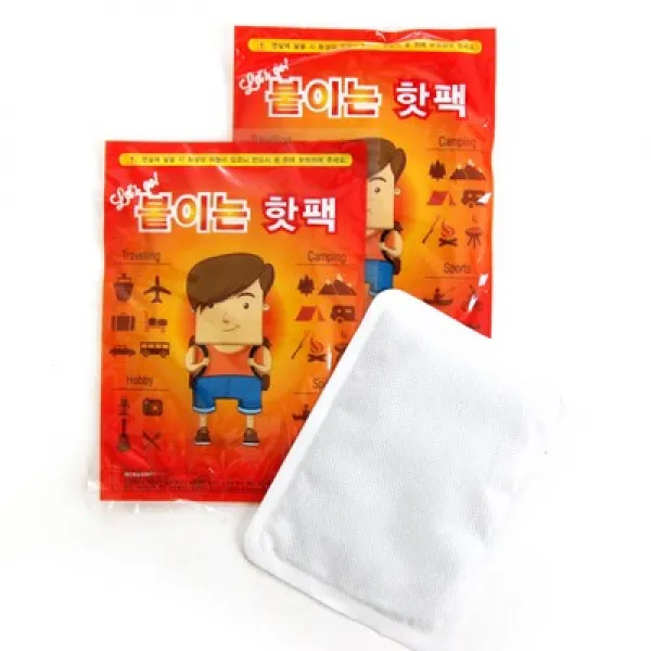 [100매] 휴대용 붙이는 파스형 핫팩, 100매